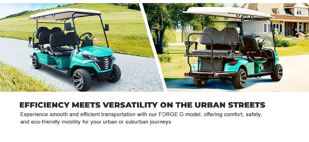 Super Quality Electric Golf Cart 4+2 Seats Forge G4+2 Golf Car
