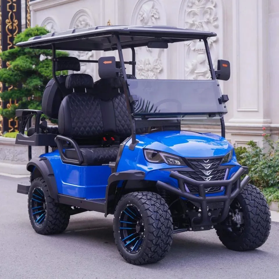 Wholesale Price off Road Street Legal 48V 60V 72V Lithium Battery Club Car Go Kart Buggy 2 4 6 Seater Four Wheel Electric Golf Cart