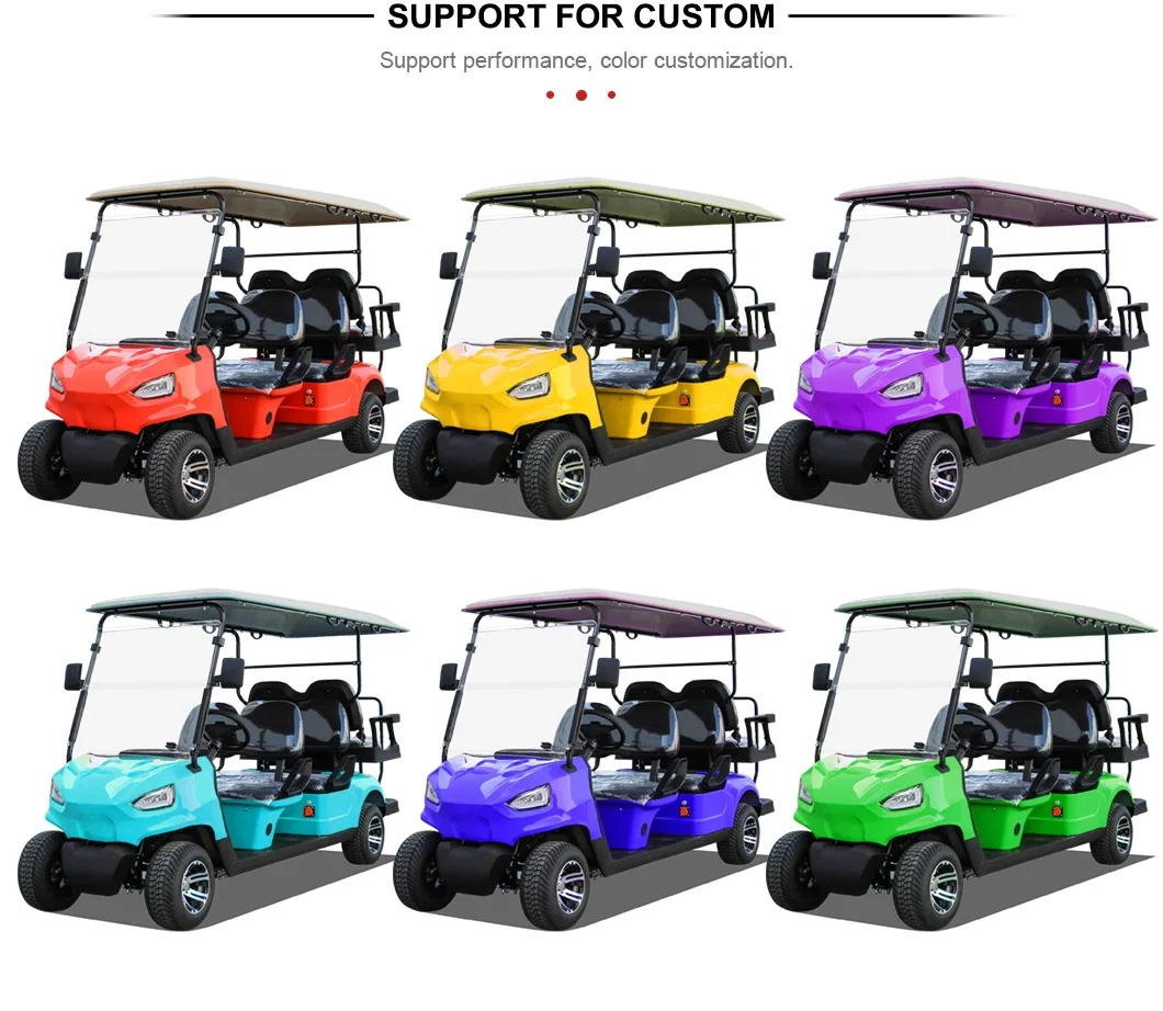 48V Club Car Golf Cart Battery Street Legal Golf Carts Vehicles 6 Seaters 4 Wheel Electric Club Car Golf Cart