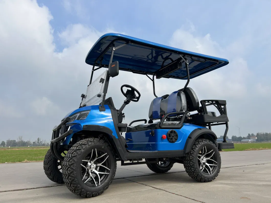 72V Lithium Battery Steel Frame High Power ODM Customized Independent Suspension Disc Brake 2+2 Seater Electric Lifted Golf Cart