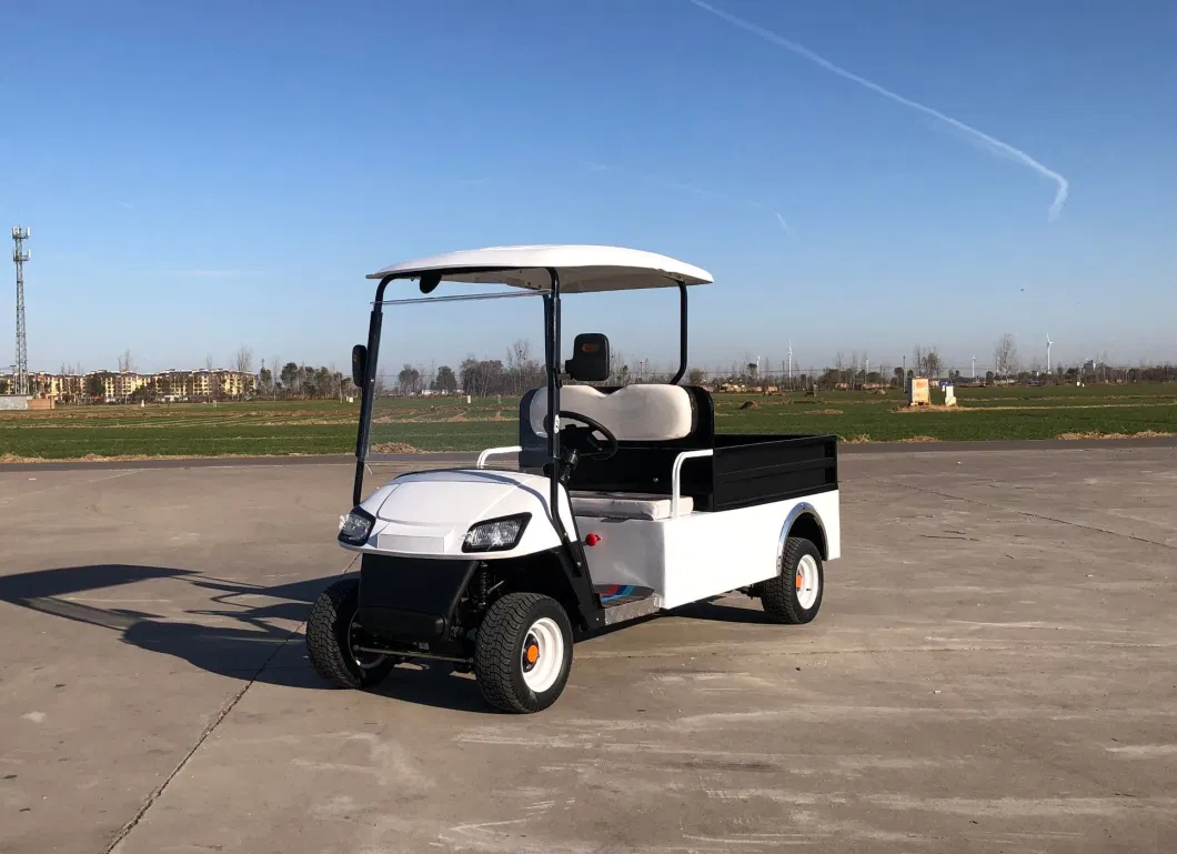 4 Seat Passengers Electric Utility Golf Cart Truck Vehicle with Cargo Box Farm Rear Box off Road
