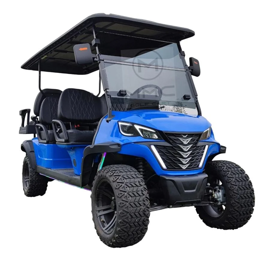 Price Wholesale 4 Seats Club Car 4 Wheels Large Tires Lithium Battery Cheap Electric Golf Carts 6 Seater