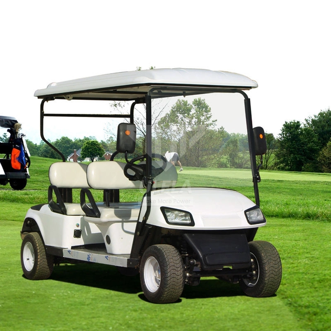 Ulela 4 Passenger Golf Car Dealer Steel Frame Golf Cart 6 Seater Electric Lithium China 4 Seater Golf Car