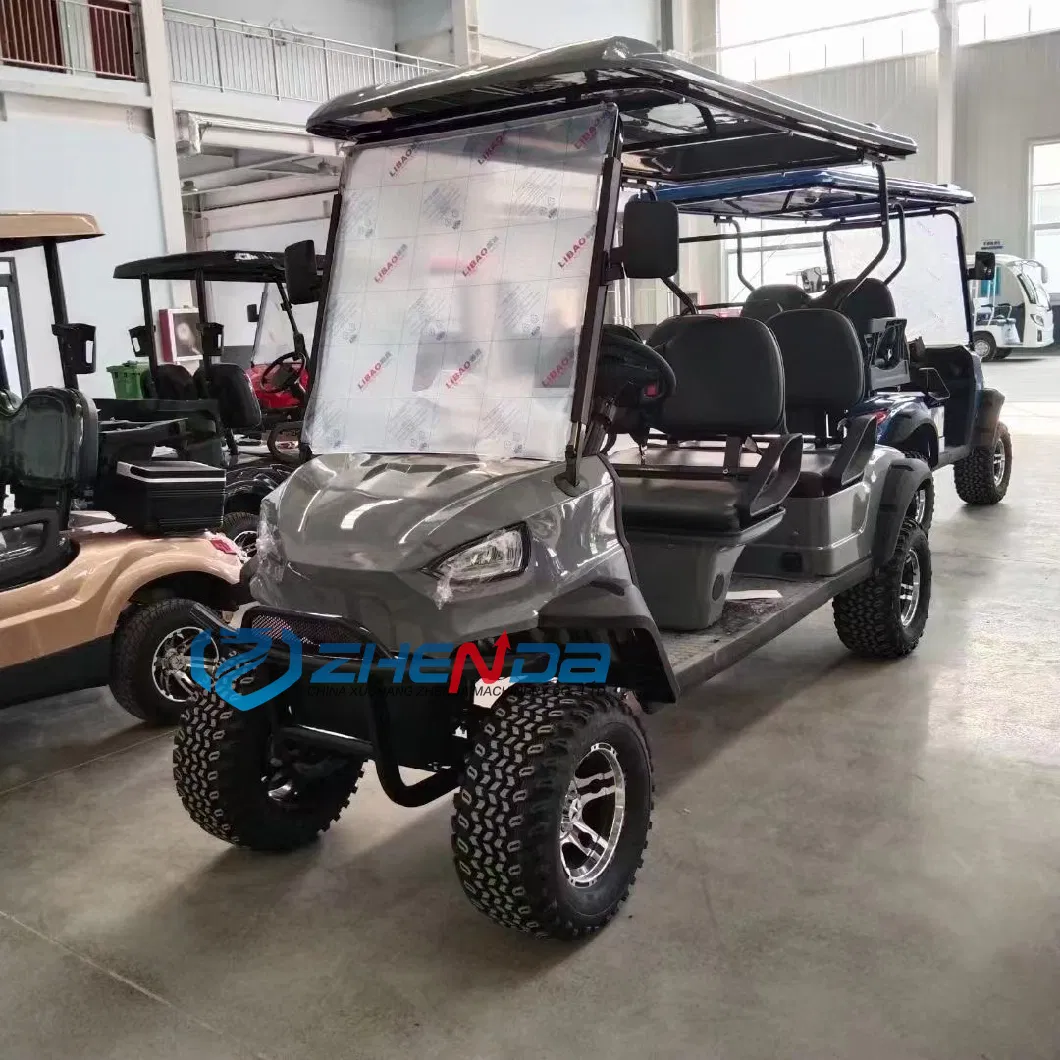 Chinese 48V Low Cheap Price Electric 2 Seat Star Used Customized Solar Panel Golf Cart Price Sale Electric Golf Buggy