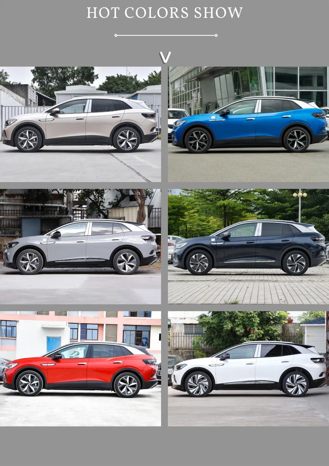 Deposit High Match SUV used Volkswagen VW ID4 ID6 Crozz Pure Electric Automatic Made in China New Energy Vehicle Chinese Cheap