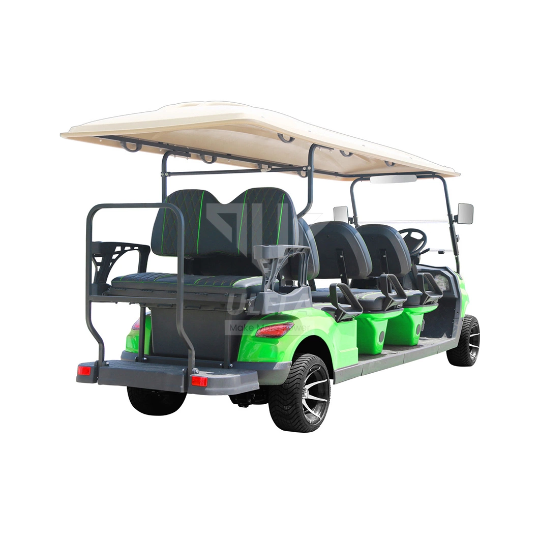 Ulela Nearest Golf Cart Dealer 30% Max Driving Slope High End Golf Cart China 8 Seater Golf Power Cart