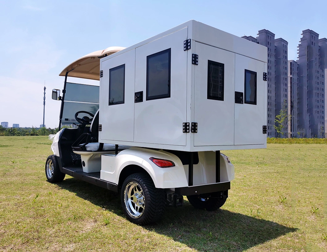 72V Electric Food Delivery Car 4X4 2 Seater Lithium Golf Cart for Hotel Room Service