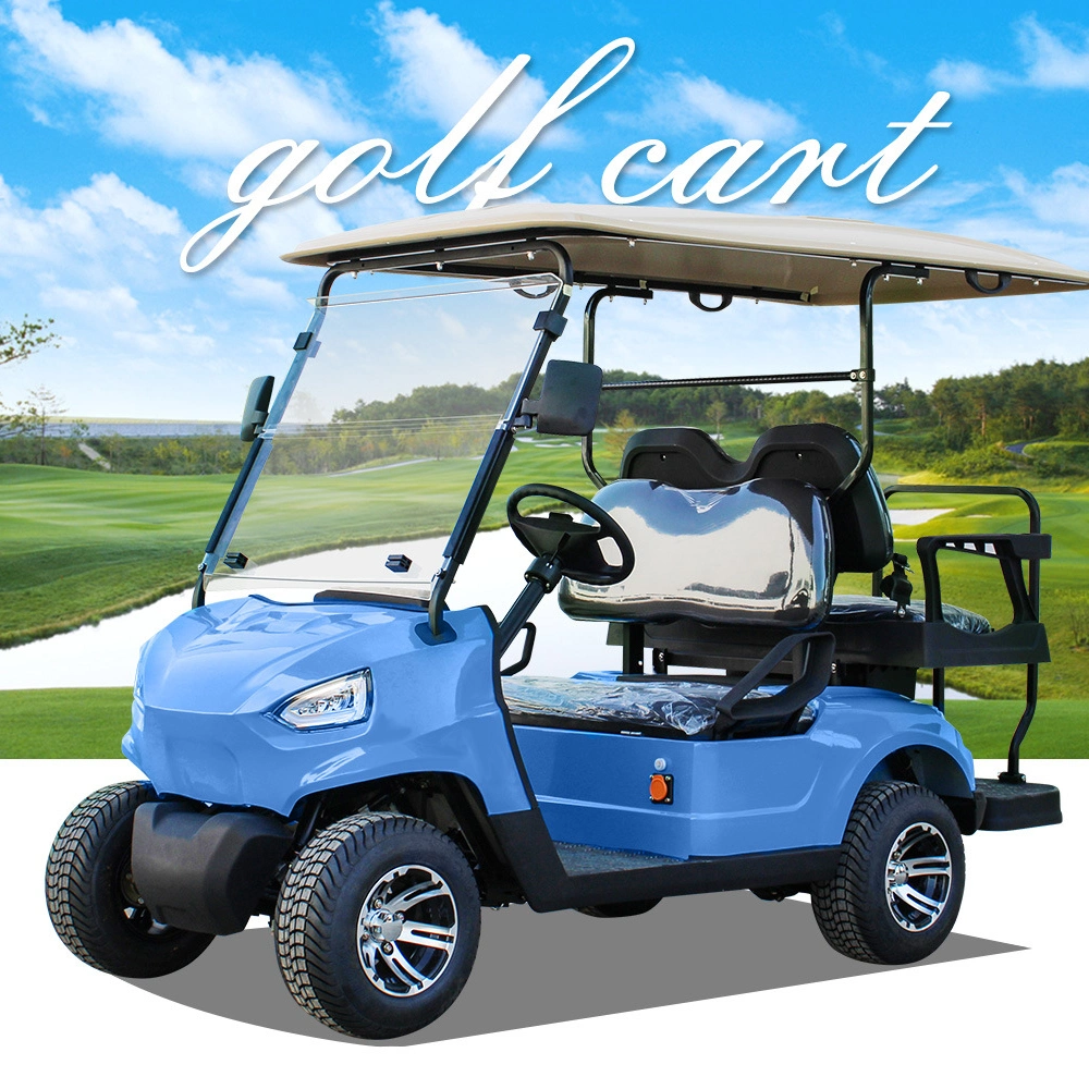 Go Kart 4 Passengers Golf Cart Rear 2 Seats Electric Golf Cart