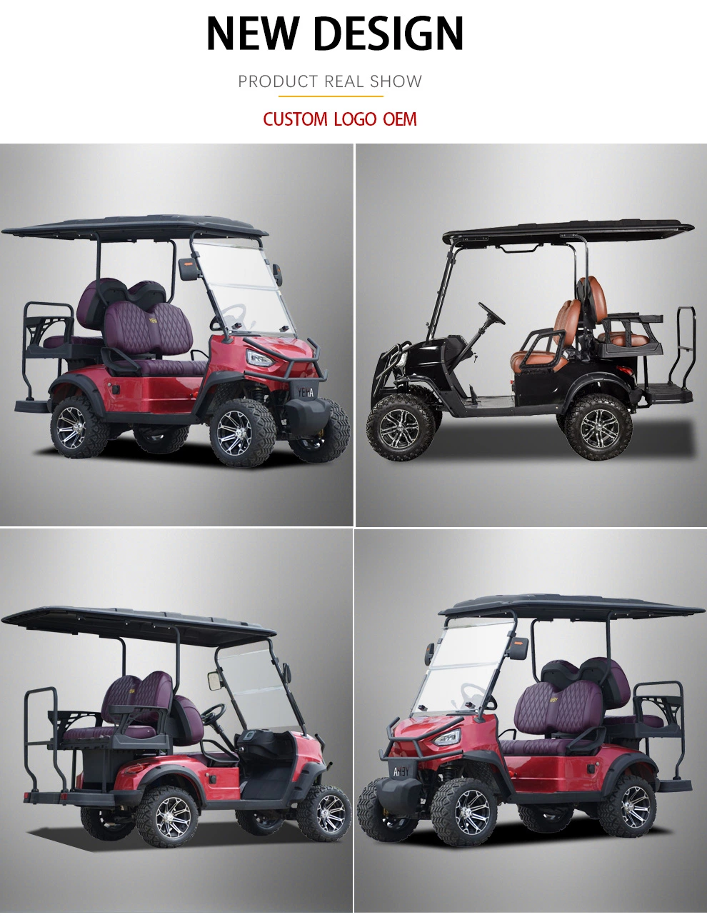 Lsv Golf Cart with Lithium Battery 4 Seater Golf Carts Newest Golf Cart