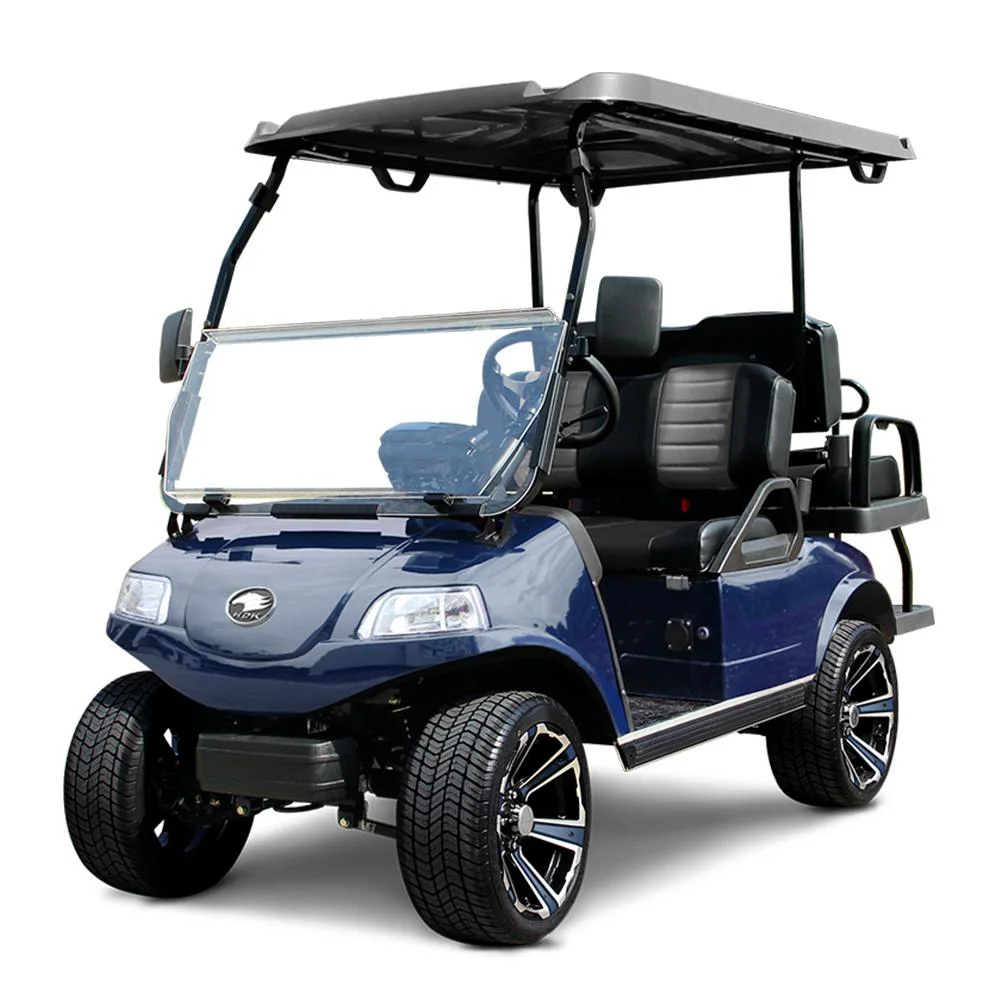 Luxury Sightseeing Electric Golf Cart Utility Vehicle with Lithium Battery