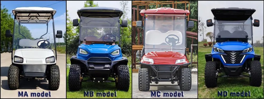 Wholesale Classic Luxury 4/6 Seater Custom Street Legal off-Road Lithium Battery Cargo Box Electric Golf Cart