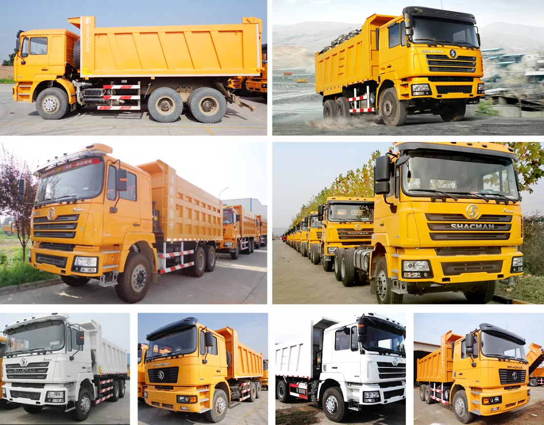 Chinese Sinotruk Shacman 6X4 8X4 Utility Rear Dumping Tipping Tipper Truck Dump Dumper Truck