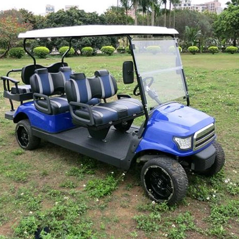 48V Battery Operated 2024 New Model Style 6 Seats Utility Golf Cart New Energy Sightseeing Bus Club Golf Cart