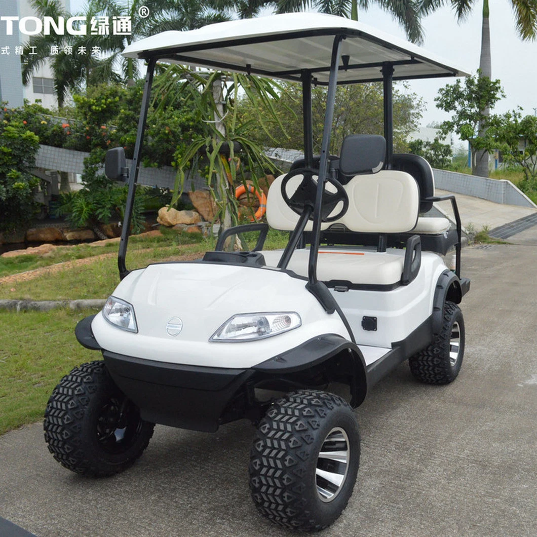 4 Passengers 48V 4kw Mini Go Kart Pickup Truck Lifted Hunting Cart Electric Golf Buggy Car Price with Back Seats