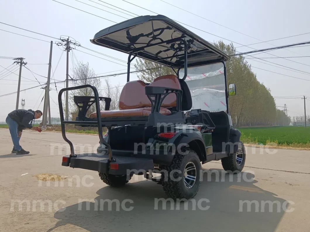 Rough Terrain Hunting Golf Wholesale 4 Seater Golf Cart with Folded Seat