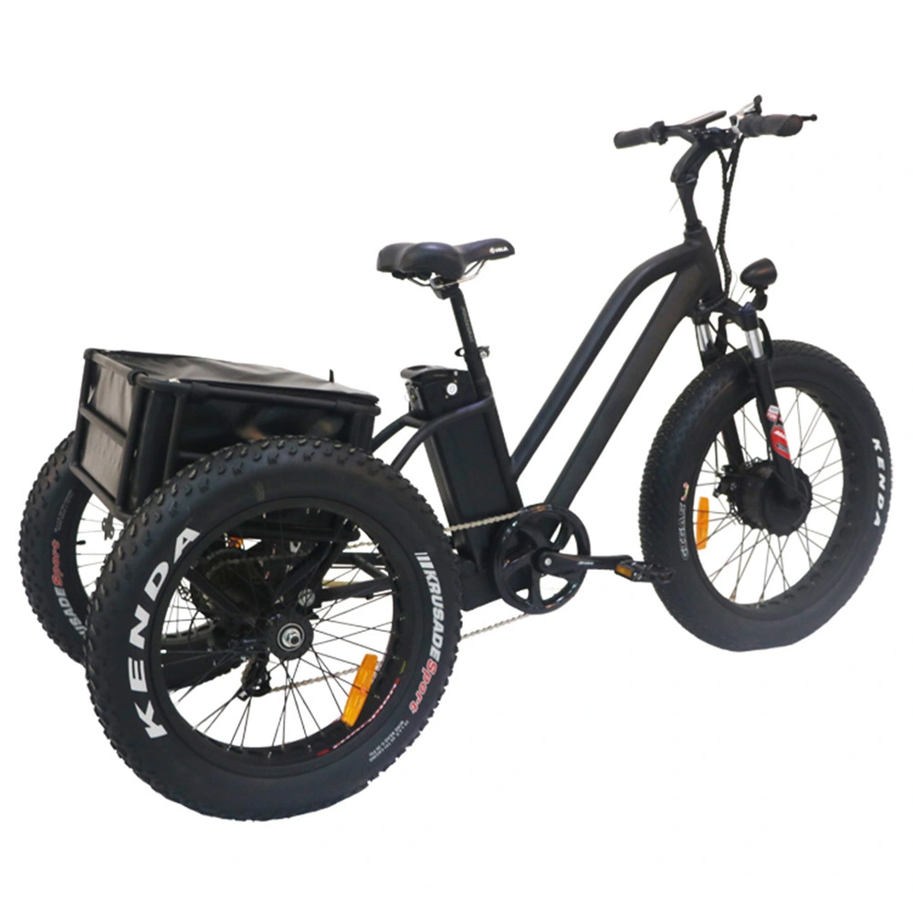 Fourstar Fat Tire Folding Tilting Electric Drift Golf Mobility Trike 1500W