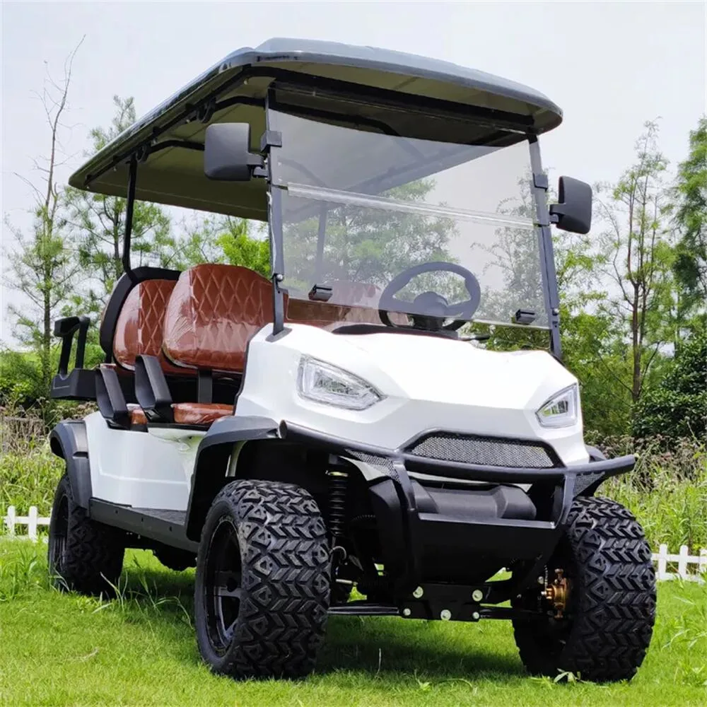 Street Legal Multifunctional Golf Car FF-Road Club 48V Cheap Golf Buggy Electric Sightseeing Golf Cart for Resort
