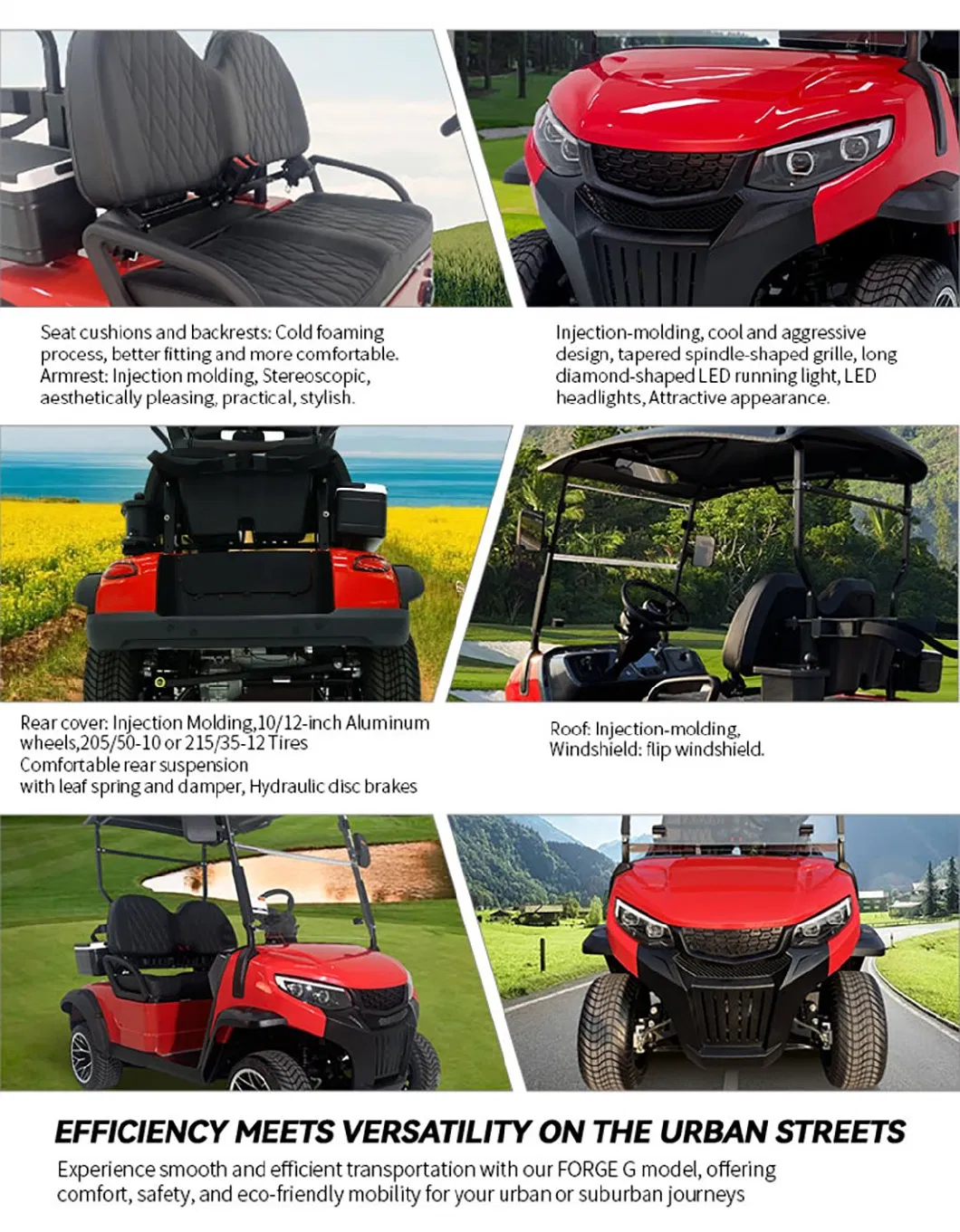 Super Quality Golf Cart 2 Seats Predator G2 Electric Golf Car