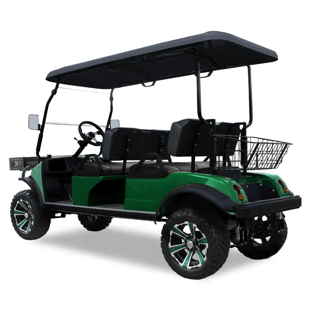 Hdk 4 Seater Electric Golf Cart with Rear Seat Hummer Golf Cart