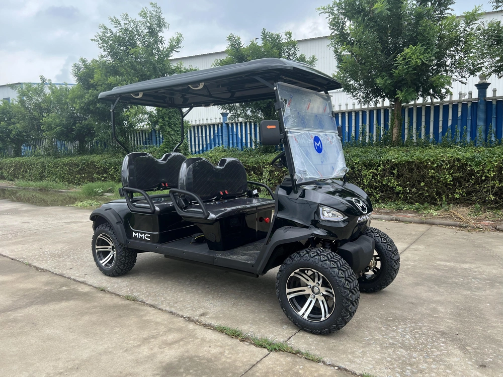Best Utility 4 Soft Seater 2 Row Luxury Sightseeing Bus Classic Cool Buggy Price with Large Storage Space Golf Cart