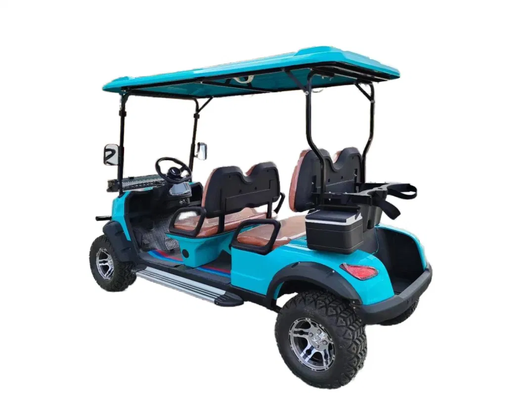 New Design Golf Cart Hunting Car with Bumper 2 Seat Electric No-Lifted Golf Cart for Sightseeing Club