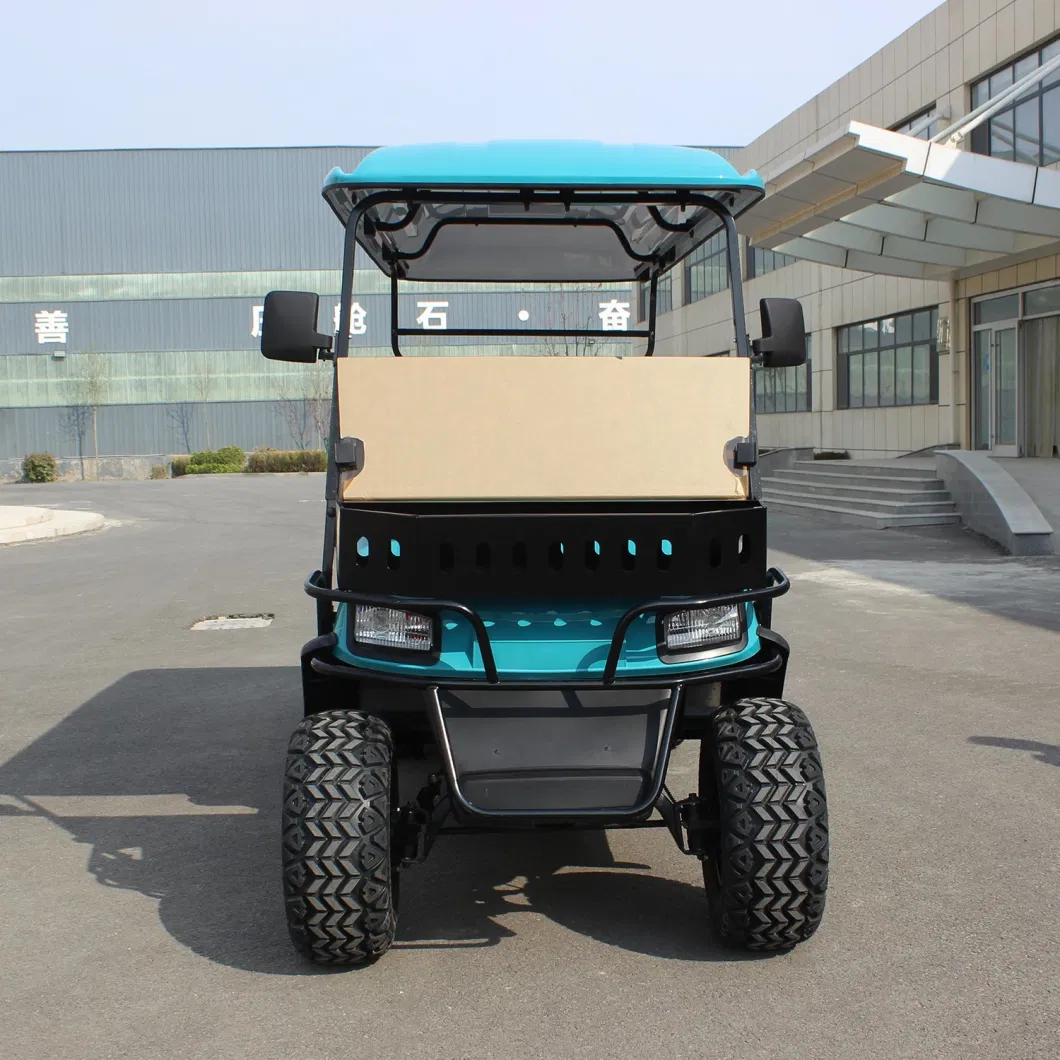 Lithium Battery 100km Mileage 6 Seats Electric Hunting Golf Buggy