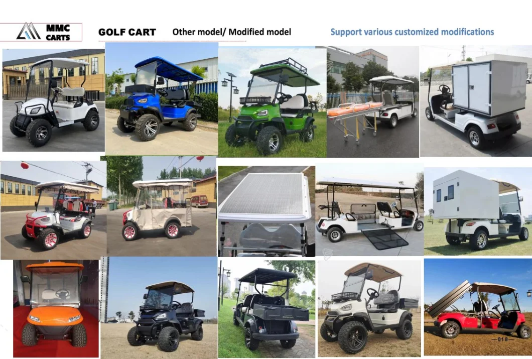 Wholesale Price off Road Street Legal 48V 60V 72V Lithium Battery Club Car Go Kart Buggy 2 4 6 Seater Four Wheel Electric Golf Cart