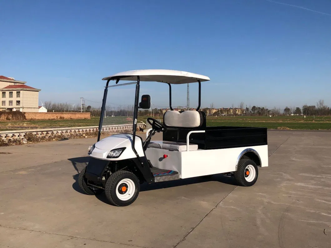 4 Seat Passengers Electric Utility Golf Cart Truck Vehicle with Cargo Box Farm Rear Box off Road