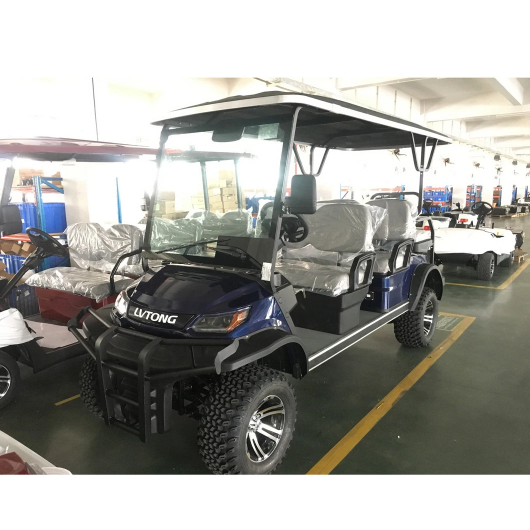 Battery Powered 48V 4kw Mini Go Kart 6 Passenger Electric Pickup Truck Hunting Golf Buggy Car Price