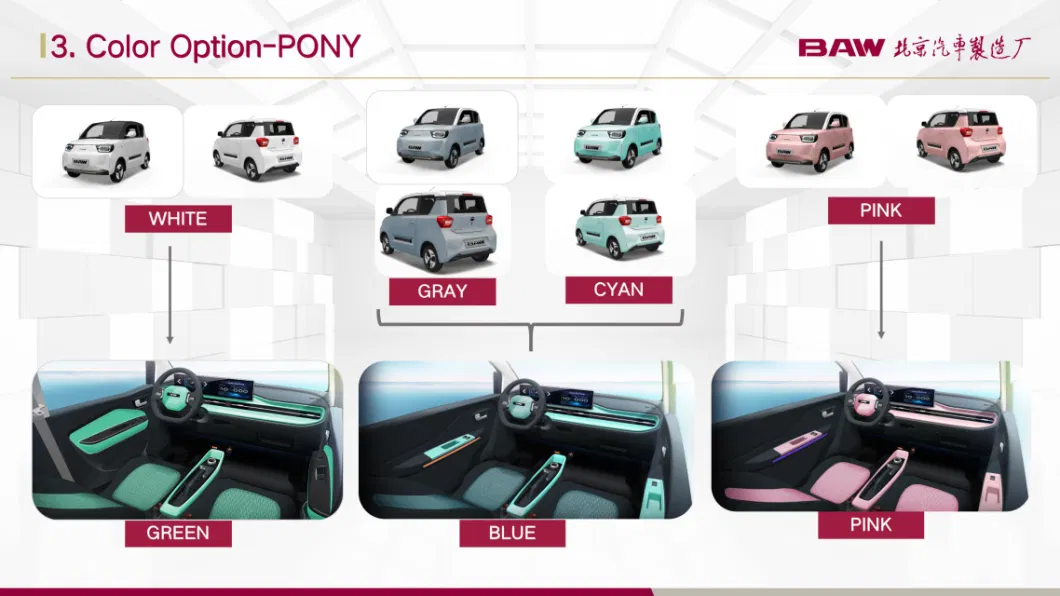 Manufacturer Pony Hot Sales New Energy Micro Electric Vehicle