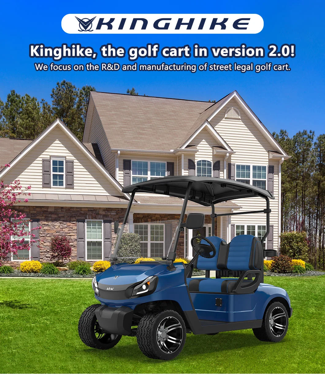 Lifted off Road Personal Lithium Powered Vintage 48 Volt for Sale Fancy Hybrid Hunting Buggy Golf Carts