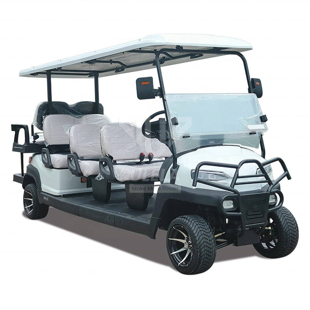 Ulela Custom Golf Cart Dealership &lt;4m Brakes Distance Golf Carts Electric China 8 Seater 4X4 Golf Cart