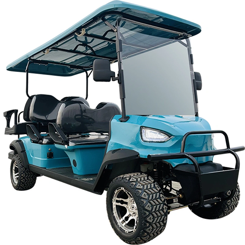 Gasoline Golf Cart off-Road Utility Sightseeing Car 4-Wheeled Golf Cart Hotel Factory Reception