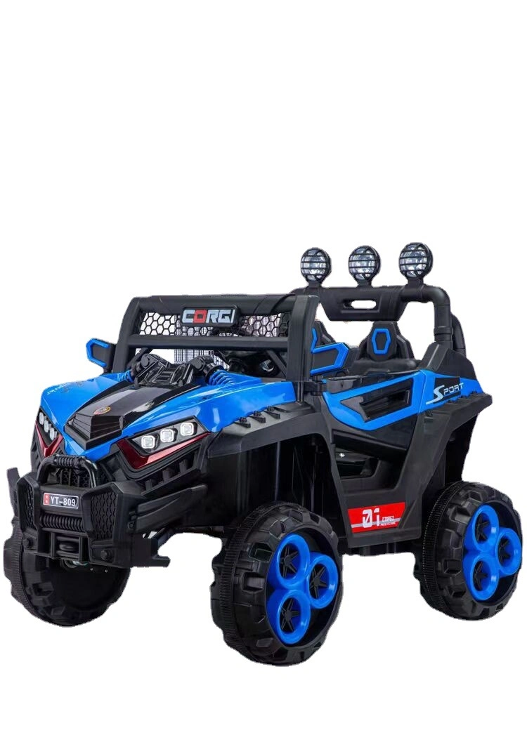 Children&prime;s Electric Four-Wheel Car Remote Control Toy Car Can Sit People Children Large off-Road Baby Buggy 0-6-8 Years Old