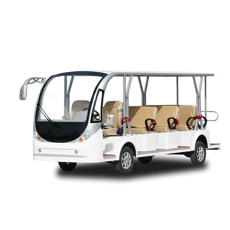 Motor Super Charge 14 Seats Electric Sightseeing Bus Sightseeing Car Mini Bus Golf Cart