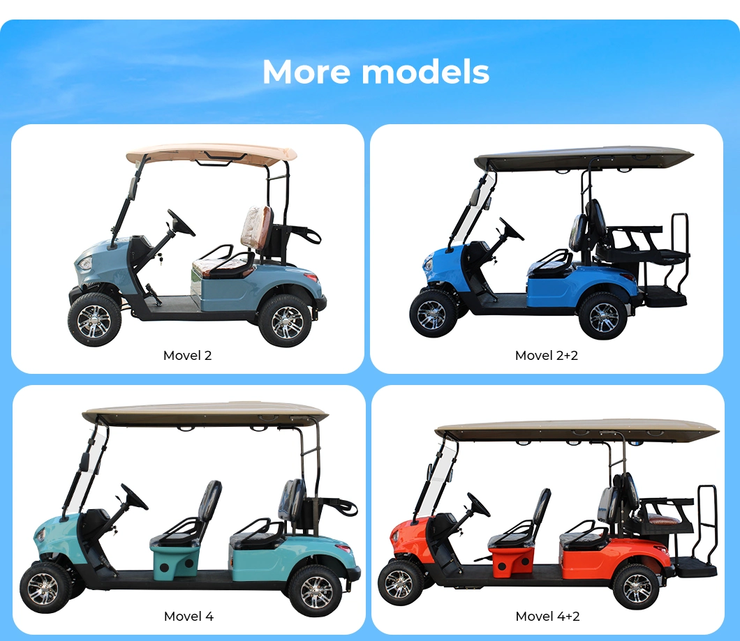 2024 Cheap Hunting Buggy 4 Seater Club Go Car Electric Golf Cart