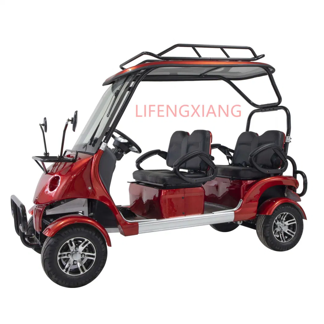 CE Approved Green Energy Adult Battery Operated 2500W Four Wheels Electric Sightseeing Golf Buggy