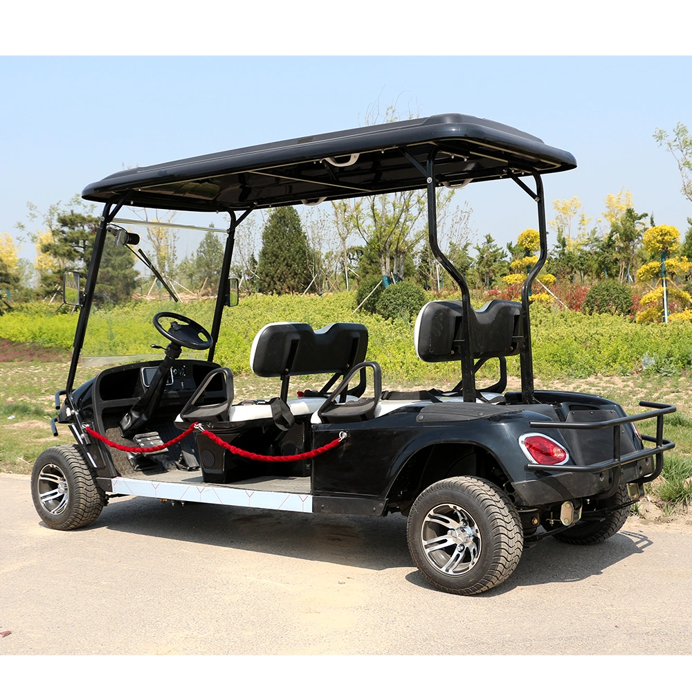 4 Seats Blue Electric Golf Sightseeing Car for Hotel and Resorts