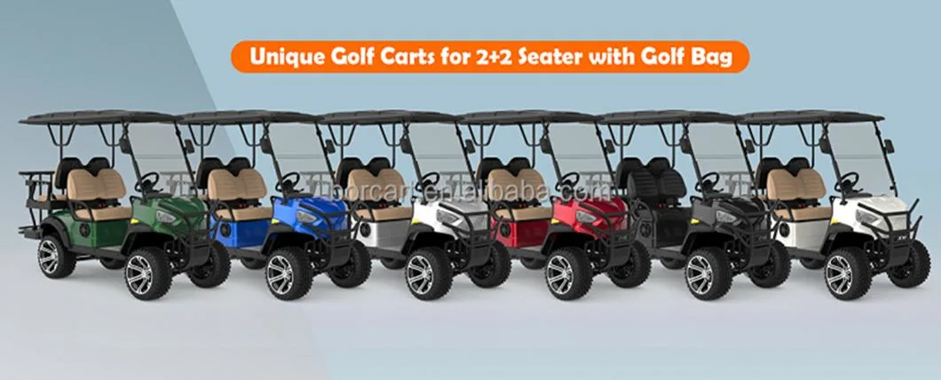 Factory Electric Golf Cart 48V 5kw Motor 4 Seater Lifted Golf Kart