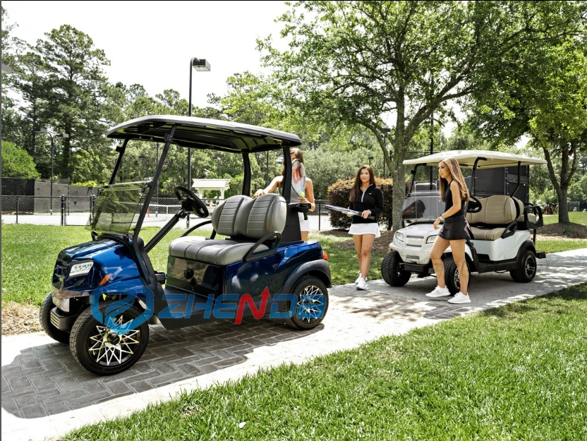 Chinese 48V Low Cheap Price Electric 2 Seat Star Used Customized Solar Panel Golf Cart Price Sale Electric Golf Buggy