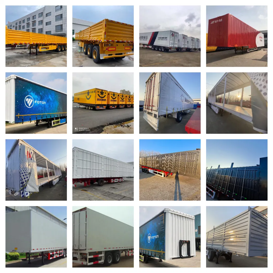 Dashan Side Overturning Semi-Trailer Left and Right Self Dumping Elevated Box 60t/70t/80t100t Heavy-Duty Semi-Trailer