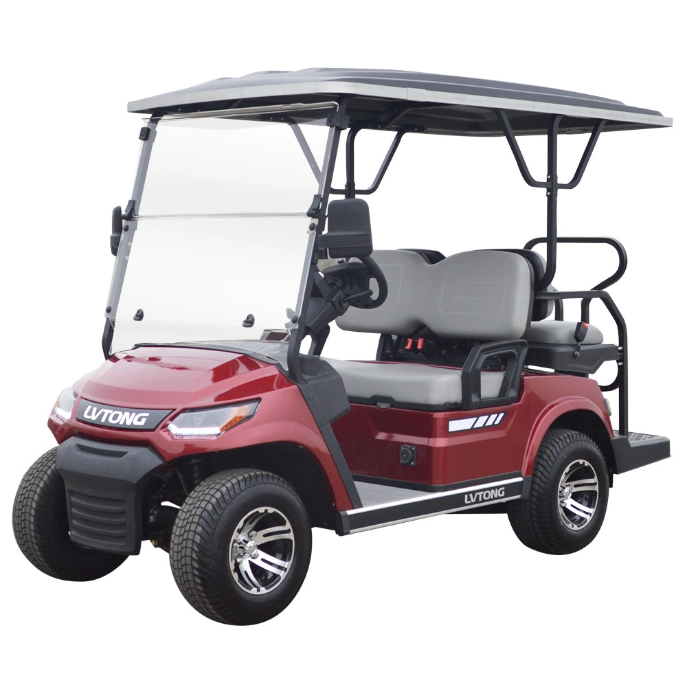 Electric Sightseeing Golf Wholesale 4 Seater Golf Cart with Folded Seat