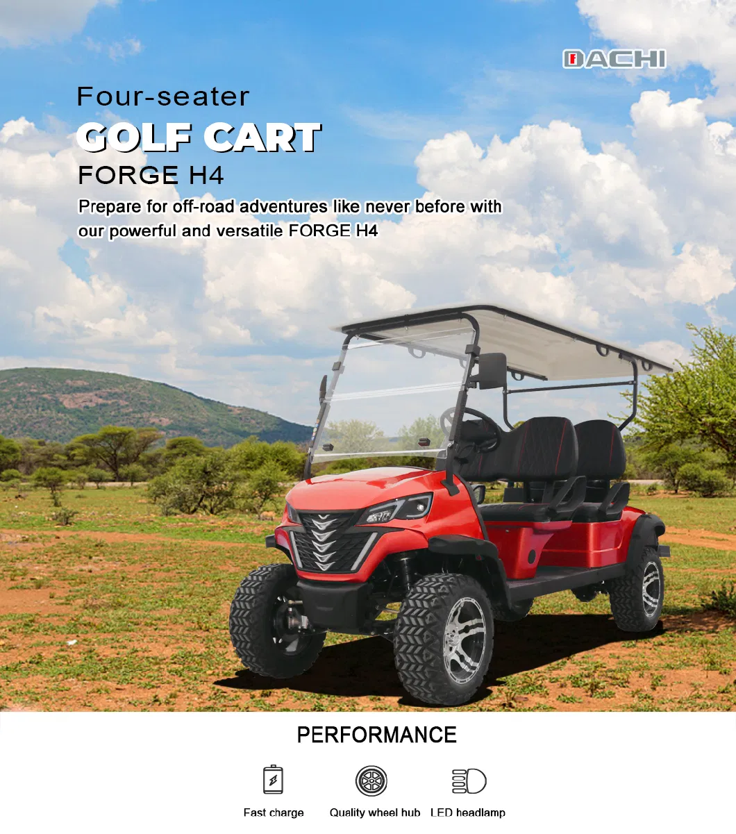 Super Quality Golf Buggy Hunting 4 Seats Forge H4 Electric Golf Cart