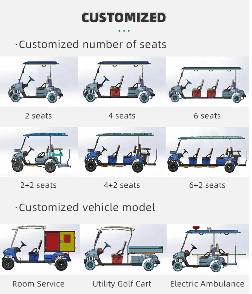 Lento Price Beautiful Quality Super Good Golf Cart 4 Seats Electric Scooter