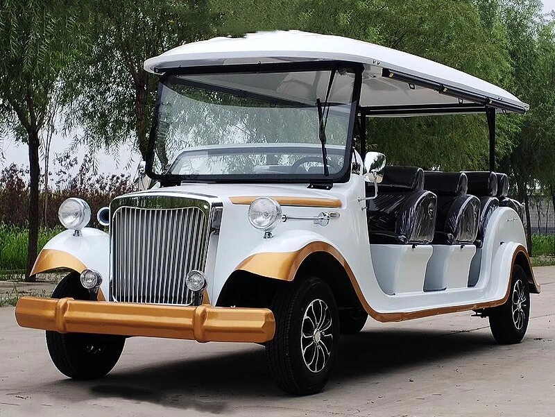 2024 6 Wheels Electric Travel Sightseeing Mini Cart Golf off-Road Cart