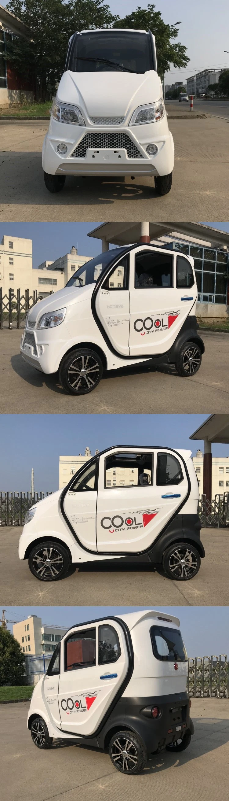 Adult Four-Wheel Enclosed Electric Car Equipped with 1200W Motor 45ah Lead-Acid Battery