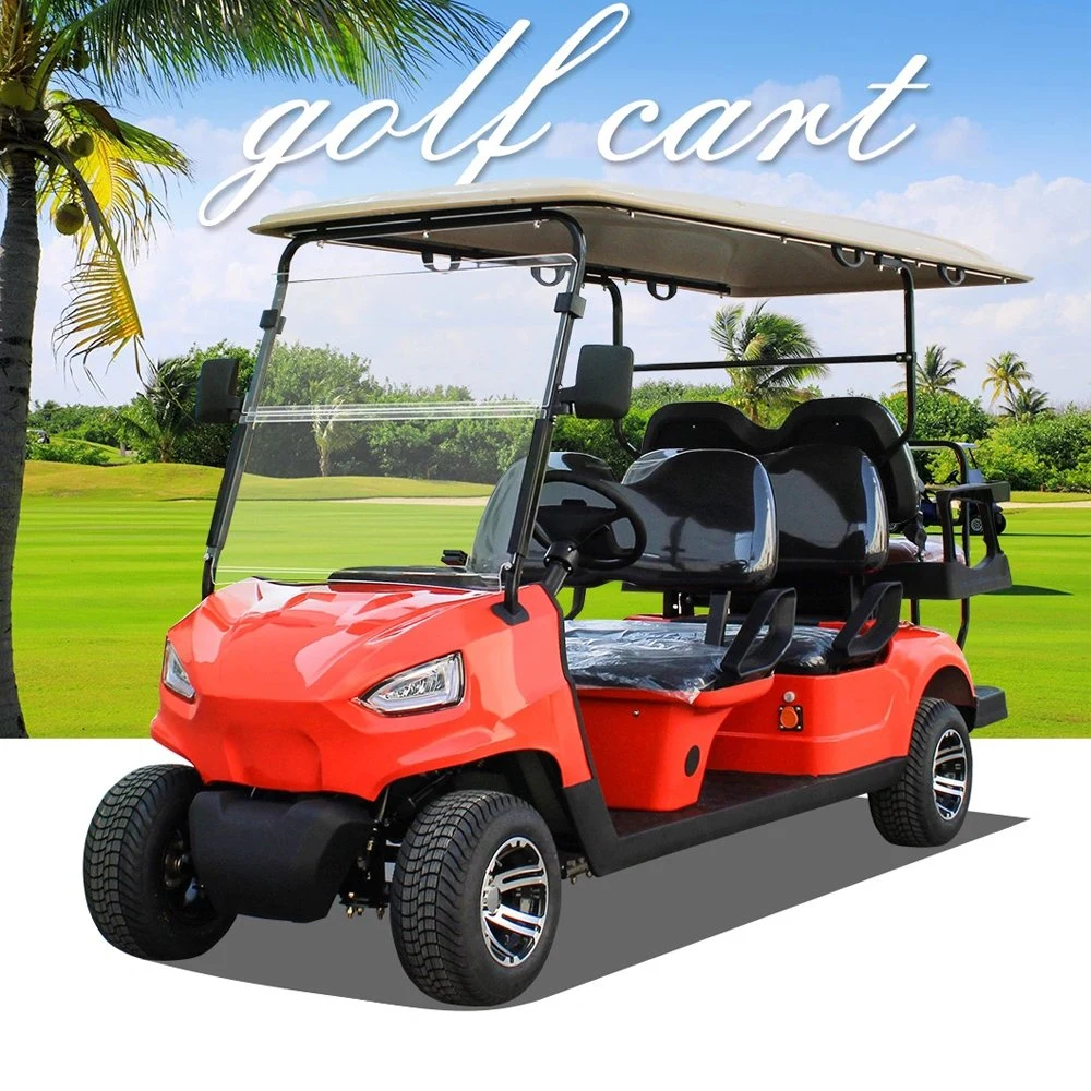 Electronic Self-Service Braking System 4 Seater Solar Panels 4000/5000/7000W Electric Golf Cart