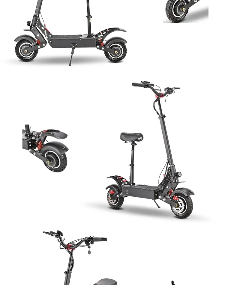 High-Power Dual-Motor 60V2000W Fast off-Road Electric Scooter Adult Foldable Substitute Vehicle with Lithium Battery