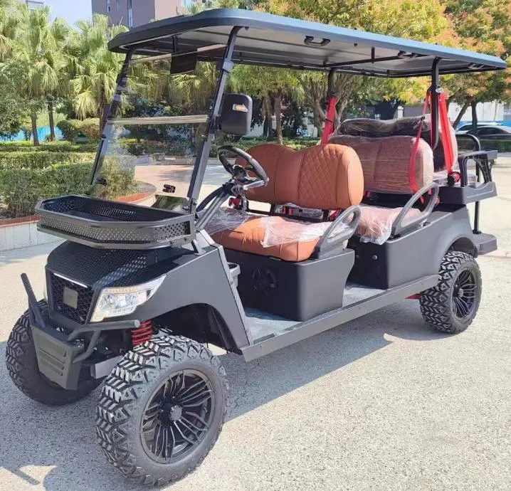 6 Seats Golf Car 5kw Motor Independent Suspension Disc Brake Power Steering 14 Inch Tires Electric Golf Cart