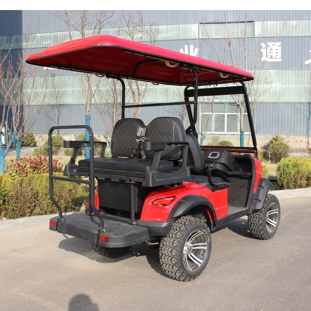 China Manufacturer Wholesale 100/120km Mileage Lead Acid/Lithium Battery 48V/60V/72V 2, 4, 6, 8, 10 Seats/Seater Hunting Golf Cart